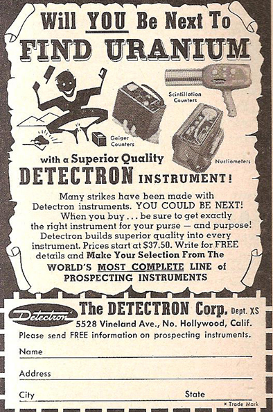 Super Sniffer Geiger Counter (early 1950s)