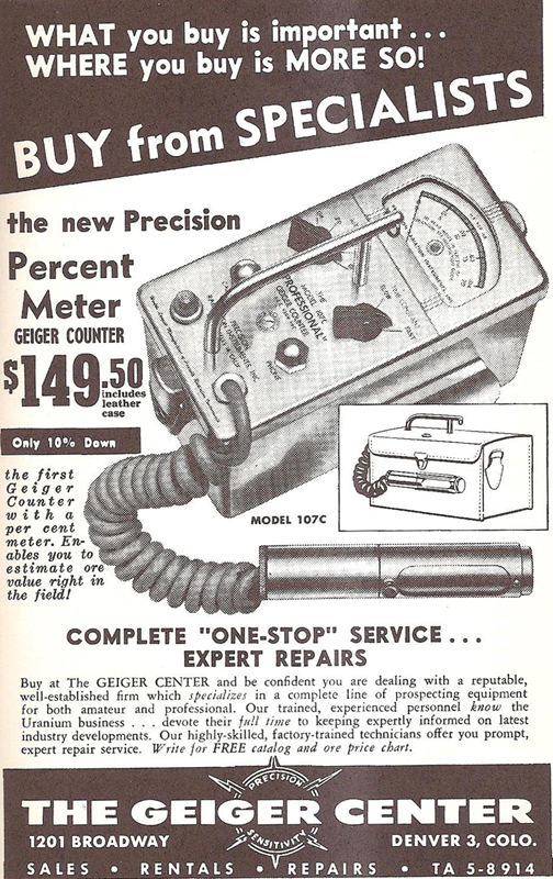 Toy Geiger Counter by Bell Products (1955-1956)